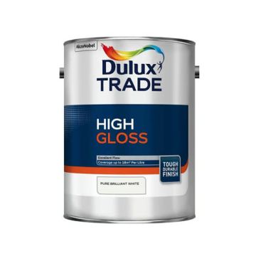 Dulux Trade High Gloss Pure Brilliant White 5Ltr