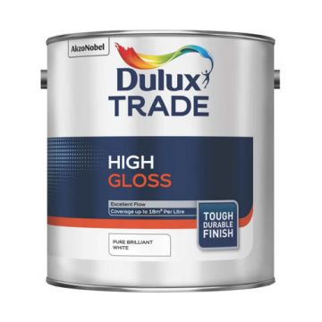 Dulux Trade High Gloss Pure Brilliant White 2.5Ltr