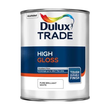 Dulux Trade High Gloss Pure Brilliant White 1Ltr