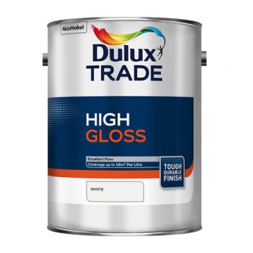 Dulux Trade High Gloss White 5Ltr 