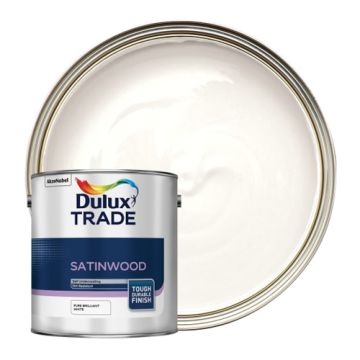 Dulux Trade Satinwood Pure Brilliant White 2.5Ltr