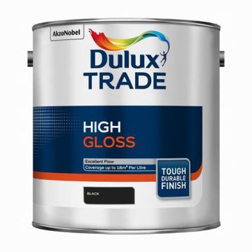 Dulux Trade High Gloss Black 2.5Ltr 