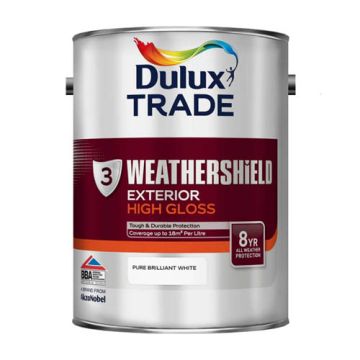 Dulux Trade Weathershield Gloss PBW 5Ltr