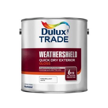 Dulux Trade Weathershield QD Exterior Gloss PBW 5Ltr