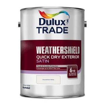 Dulux Trade Weathershield QD Satin PBW 5Ltr