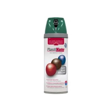Plastikote Twist & Spray Gloss Lawn Green Areosol 400ml PKT21109 