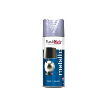 Plastikote Metallic Silver Areosol 400ml PKT621 