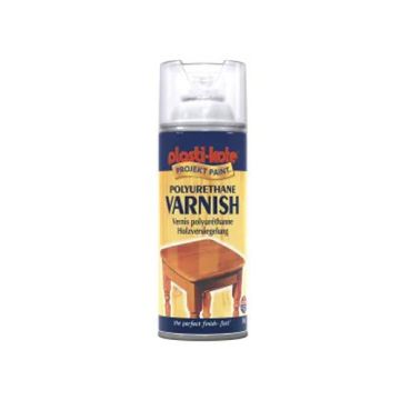 Plastikote Clear Varnish Areosol 400ml PKT591 