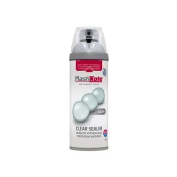 Plastikote Twist & Spray Satin Clear Sealer Areosol 400ml PKT24001 