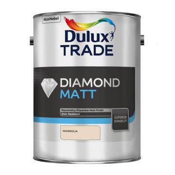 Dulux Trade Diamond Matt Magnolia 5Ltr