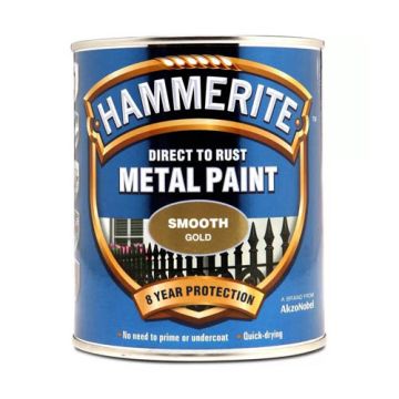 Hammerite Smooth Finish Gold 750ml 618371