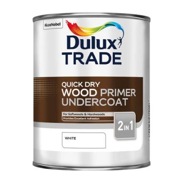 Dulux Trade Quick Drying Undercoat Wood Primer 1Ltr