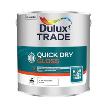 Dulux Trade Quick Drying Gloss Pbw 2.5Ltr 