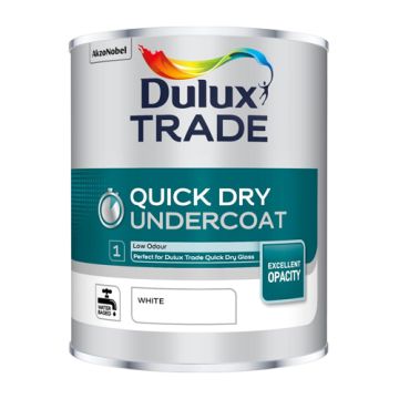 Dulux Trade Quick Drying Undercoat White 1Ltr