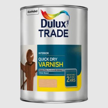 Dulux Trade Quick Drying Varnish Clear Gloss 2.5Ltr