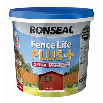Ronseal Fence Life + Red Cedar 5Ltr