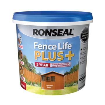Ronseal Fence Life + Harvest Gold 5Ltr