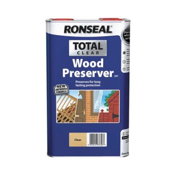 Ronseal Total Wood Preserver Clear 5Ltr