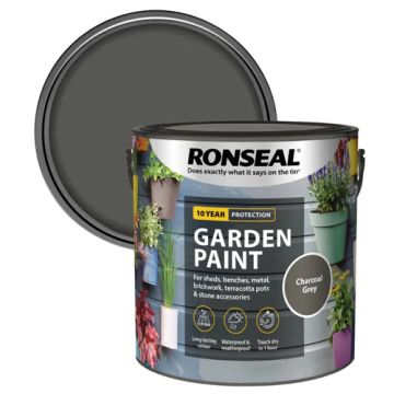 Ronseal Garden Paint Charcoal Grey 2.5Ltr