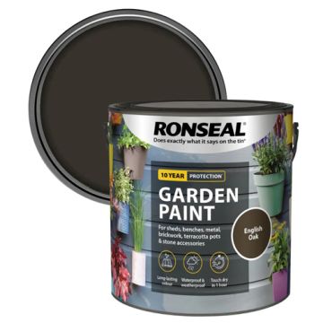 Ronseal Garden Paint English Oak 2.5Ltr
