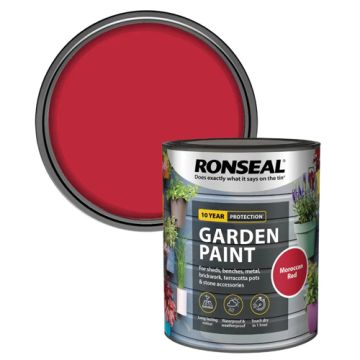 Ronseal Garden Paint Moroccan Red 750ml