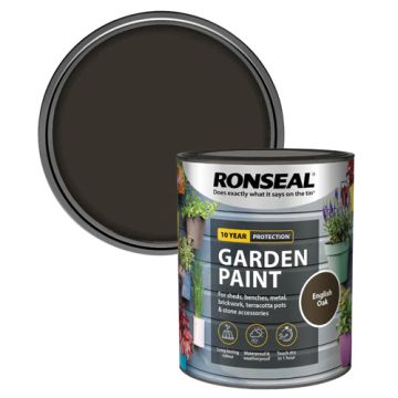 Ronseal Garden Paint English Oak 750ml