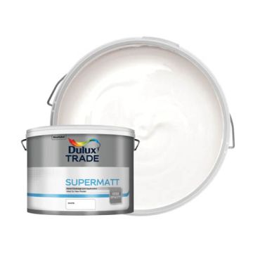 Dulux Trade Supermatt White 10Ltr