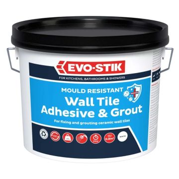 Evostik Wall Tile Adhesive and Grout Mould Resistant Economy
