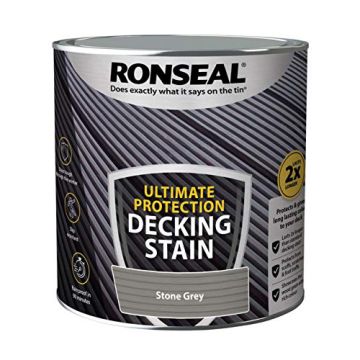 Ronseal Ultimate Protection Decking Stain Stone Grey 2.5 ltr
