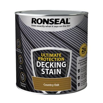 Ronseal Ultimate Protection Decking Stain Country Oak 2.5 ltr