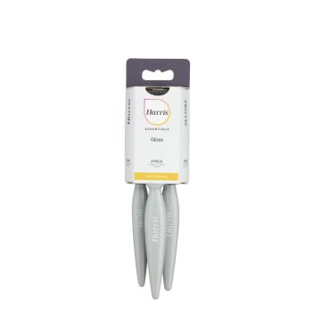 Harris Essentials Gloss Paint Brush Set 3Pk