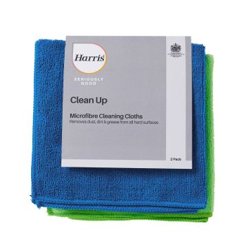 Harris Seriously Good Microfibre Cleaning Cloth 2Pk