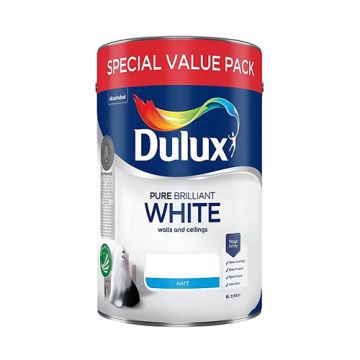 Dulux Matt Pure Brilliant White Special Value 6ltr