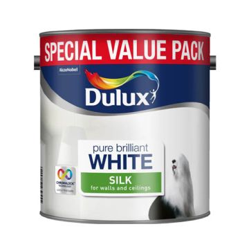 Dulux Silk Pure Brilliant White Special Value 3ltr