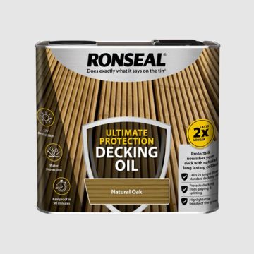 Ronseal Ultimate Protection Decking Oil Natural Oak 2.5Ltr