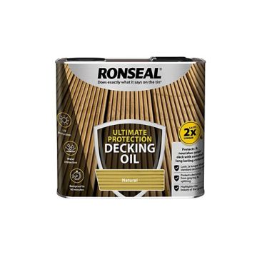 Ronseal Ultimate Protection Decking Oil Natural 2.5Ltr