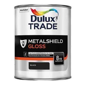 Dulux Trade Metalshield Gloss Black 1ltr