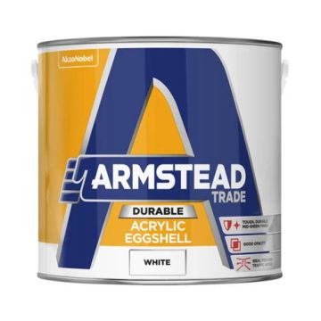 Armstead Trade Durable Acrylic Eggshell White 2.5L