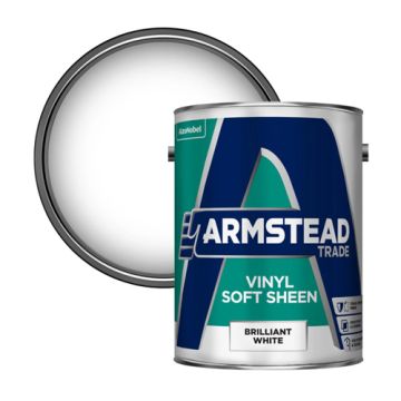 Armstead Trade Vinyl Soft Sheen Brilliant White 5ltr