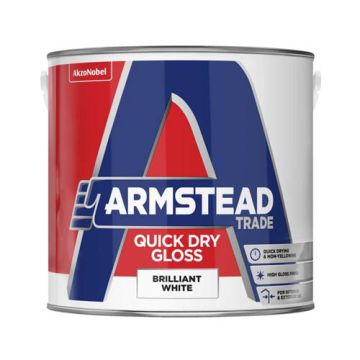 Armstead Trade Quick Dry Gloss Brilliant White 2.5ltr