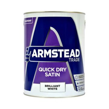 Armstead Trade Quick Dry Satin Brilliant White 2.5ltr