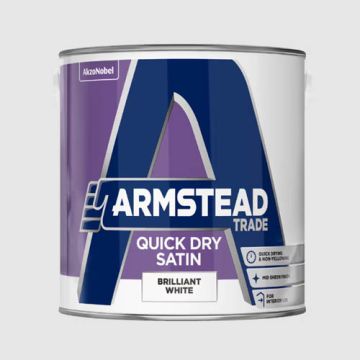 Armstead Trade Quick Dry Satin Brilliant White 1ltr