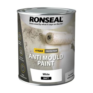 Ronseal Anti Mould Paint Matt White 750ml