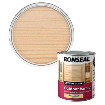 Ronseal Crystal Clear Outdoor Varnish Matt 750ml