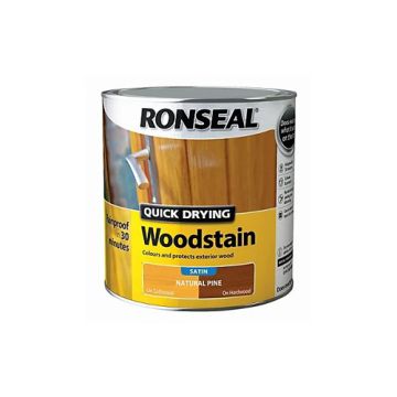 Ronseal QD Woodstain Satin Natural Pine 250ml