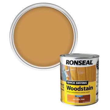 Ronseal QD Woodstain Satin Natural Pine 750ml