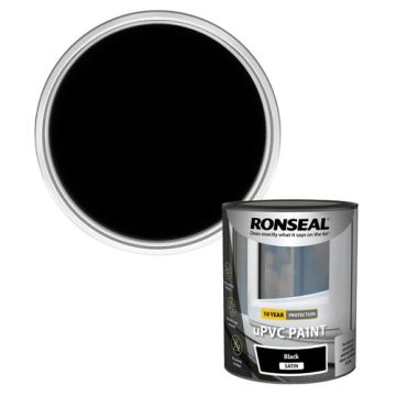 Ronseal UPVC Paint Black 750ml