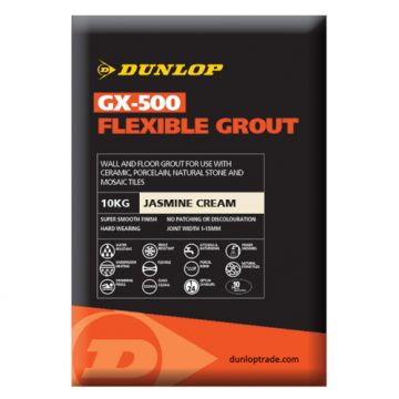 Dunlop GX-500 Flexible Grout Jasmine Cream 10KG