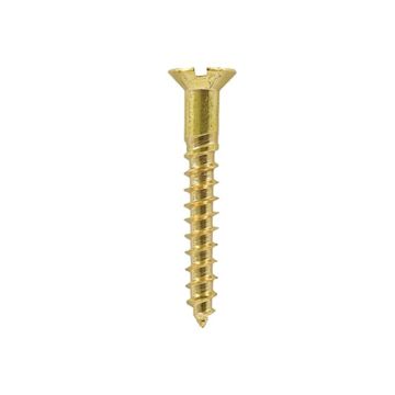Brass Slot Countersunk Screws 6 x 2 Per 100