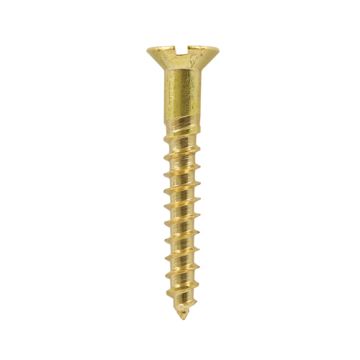 Brass Slot Countersunk Screws 10 x 1 1/2 Per 100